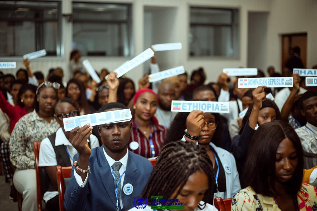 Young women leaders at a diplomatic event